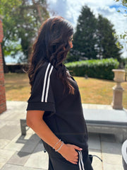 Black Stripe Leisure Set Billie