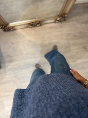 Denim Button Knit Tank Jordana