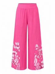 Lipstick Floral Detail Trousers Natasha