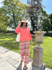 Coral Soft Fine Knit Doreen