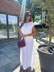 White Top & Skirt Set Daniella