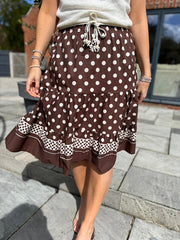 Chocolate Polka Dot Skirt Bailey