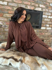 Chocolate Waterfall Cardi Juliet