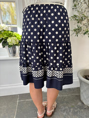 Navy Polka Dot Skirt Bailey