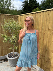 Blue Striped Dress Trinity