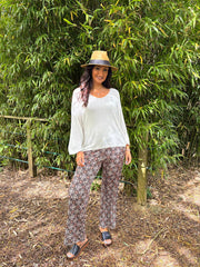 White Soft Fine Knit Doreen
