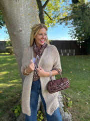 Biscuit Cosy Edge To Edge Cardi Mabel