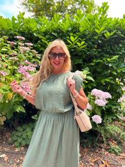 Khaki Top & Skirt Set Daniella
