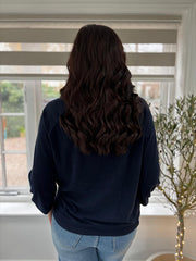 Navy Terry Towel Pocket Sweatshirt Andrada