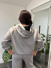 Grey Zip Up Hoodie Alice