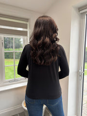 Black Super Soft Roll Neck