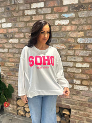 White Soho Sweatshirt Aubrey