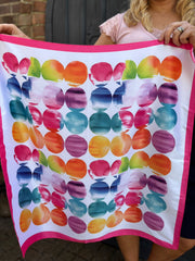 Lipstick Watercolour Circle Scarf
