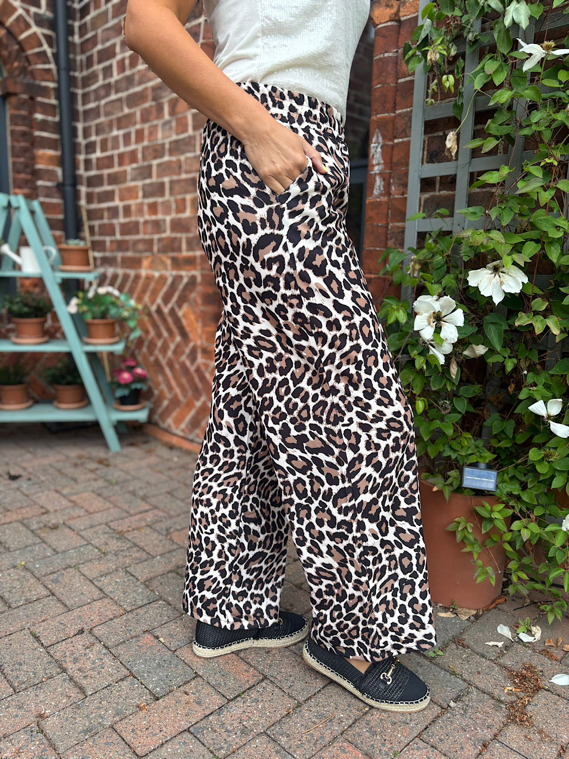 Animal Print Pantalon Vaca Zara LEOPARD CARGO JEANS BLACK Most Wanted