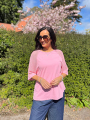 Pink Net Sleeve Top Julia