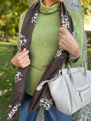 Olive Soft Roll Neck Top Kimmy