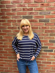 Navy Striped Top Annie