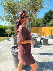 Chocolate Knit Dress Bronwen