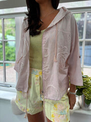 Pink Applique Zip Jacket Britney