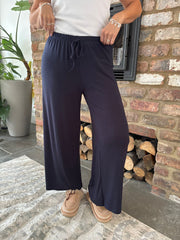 Navy Leisure Trousers Juliet