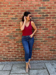 Denim Diamante Straight Leg Jeans