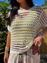 Stone Crochet Loose Knit Gia