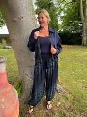 Black Ombre Leopard Hareem Trousers