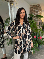 Black Patterned Tunic Gloria