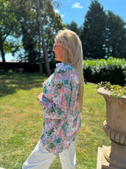 Lilac Watercolour Pattern Blouse Jeanette