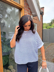 White Striped Top Justine