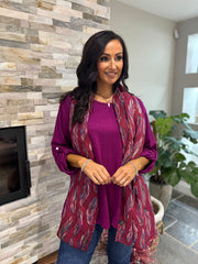 Grape Two Piece Fine Knit Danni