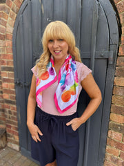 Lipstick Watercolour Circle Scarf