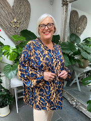 Printed Button Blouse Danielle