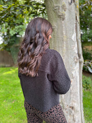 Black Boucle Zip Jacket Estella