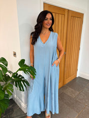 Denim Wide Leg Jumpsuit Kaylee