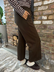 Chocolate Wide Leg Jogger Alice
