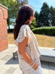 Stone Bubble Cotton Paisley Top Sammie