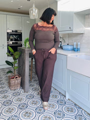 Chocolate Wide Leg Magic Trousers