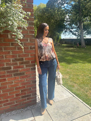 Natural Leopard Floral Vest Isabella