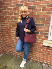 Navy Hooded Sweat Top Ada