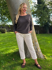 Buttercream Polka Dot Trousers Marcia
