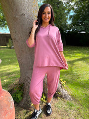 Rose Crochet Hooded Top Clarice