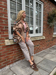 Camel Tie Dye Print Blouse Katherine