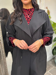 Black Tie Waist Jacket Charlotte