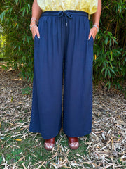 Navy Riley Trousers
