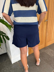 Navy Relaxed Shorts Sienna