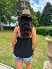 Black Essential Textured Vest Nicole