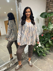 Mocha Soft Animal Chain Knit Ava