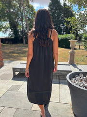 Chocolate Bubble Cotton Dress Athena