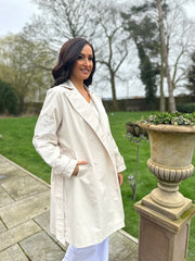 Stone Luxury Embroidered Trench Coat Grace